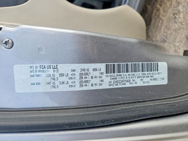2015 DODGE GRAND CARAVAN SXT