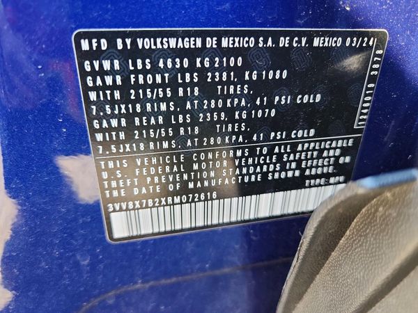 2024 VOLKSWAGEN TAOS 4Motion S