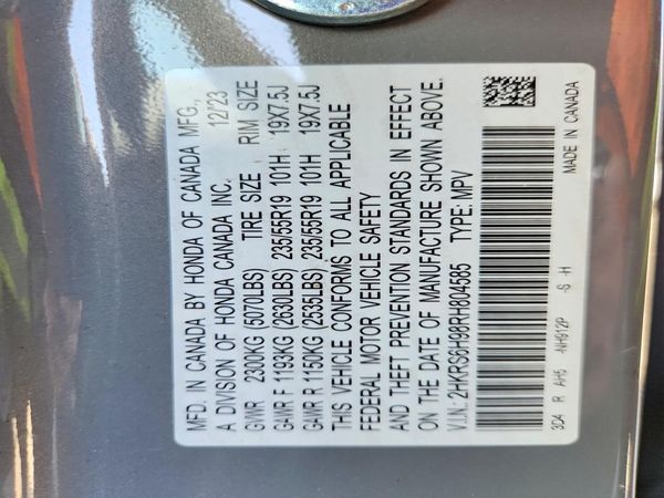 2024 HONDA CR-V Sport Touring — VINS