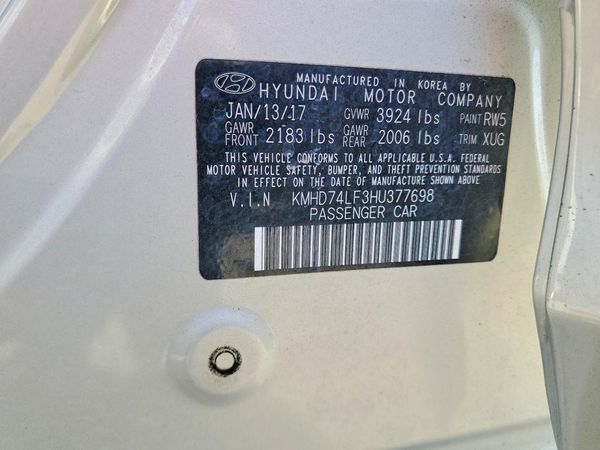 2017 HYUNDAI ELANTRA SE Base