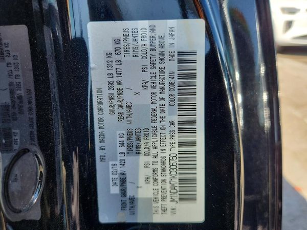 2019 MAZDA MX5 Grand Touring (Hard Top) — VINS
