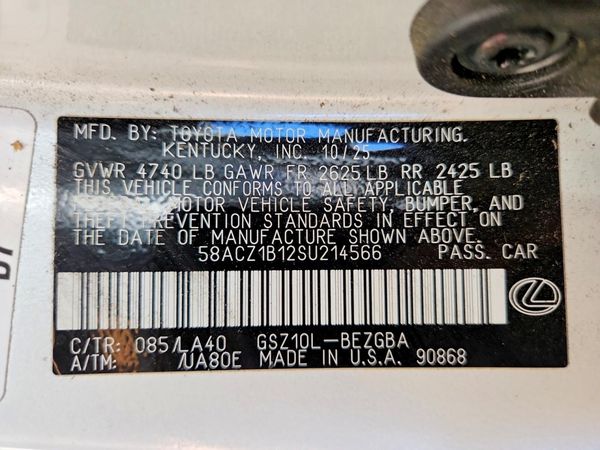 2025 LEXUS ES 350 350 Base