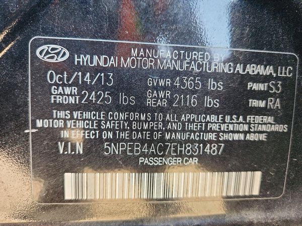 2014 HYUNDAI SONATA GLS/ GLS Popular