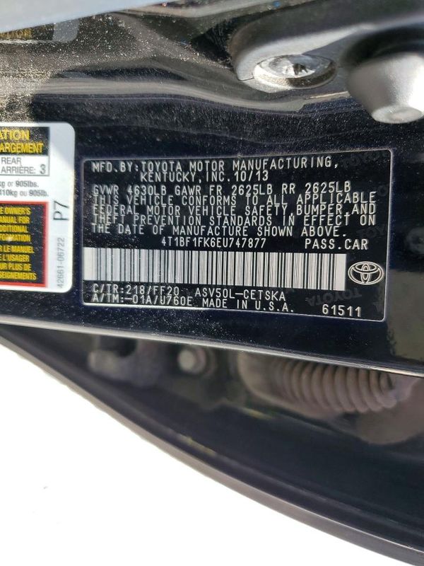 2014 TOYOTA CAMRY
