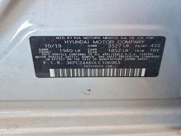 2020 HYUNDAI ACCENT SE and SEL