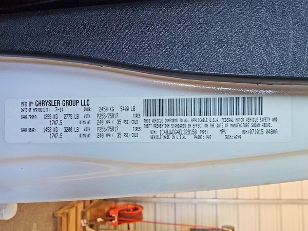 2014 JEEP WRANGLER Sport — VINS