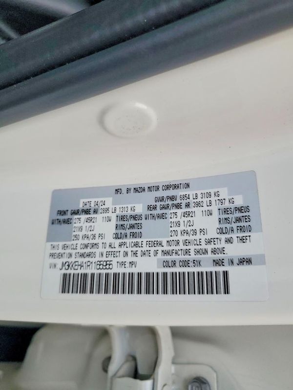 2024 MAZDA CX-90 Premium Plus Package — VINS