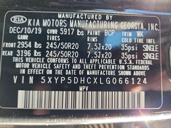 2020 KIA TELLURIDE SX