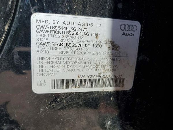 2012 AUDI Q5 Premium