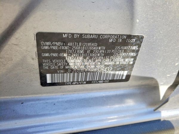 2024 SUBARU CROSSTREK Premium — VINS
