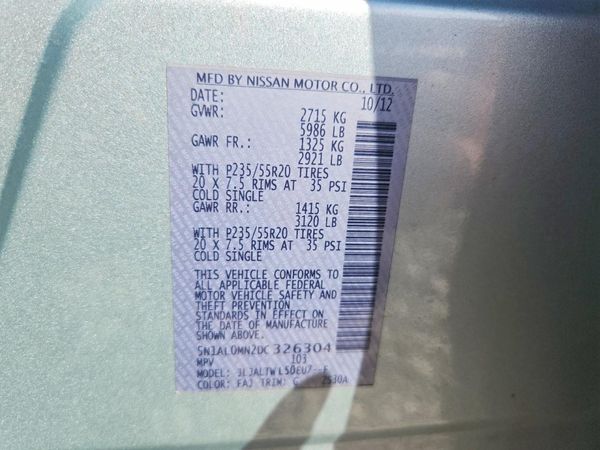 2013 INFINITI JX35