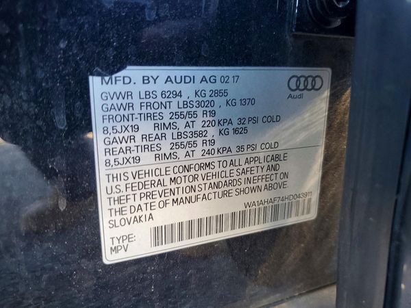 2017 AUDI Q7 quattro Premium