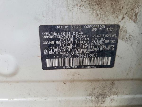 2023 SUBARU FORESTER Base Plus ES — VINS