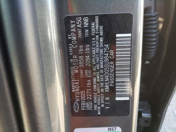 2025 HYUNDAI ELANTRA — VINS