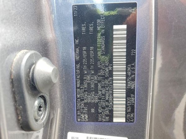 2024 TOYOTA HIGHLANDER — VINS