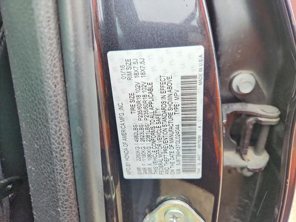 2016 ACURA RDX — VINS