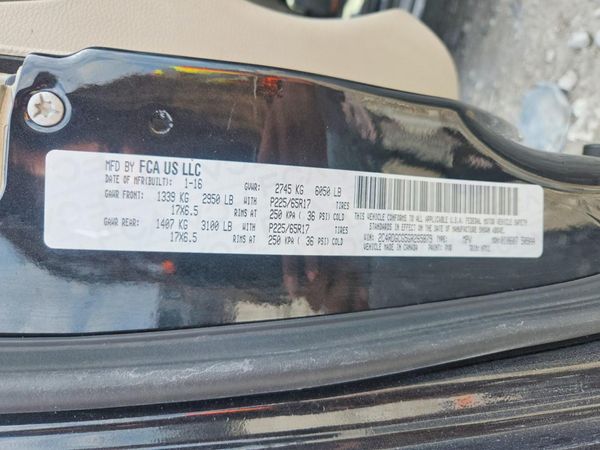 2016 DODGE GRAND CARAVAN — VINS