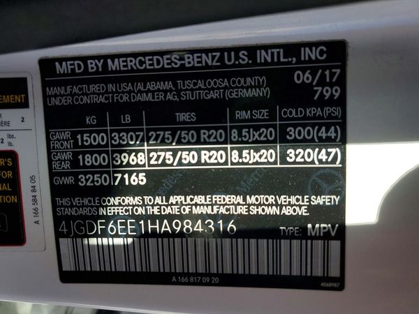 2017 MERCEDES-BENZ GLS-CLASS GLS450-4M