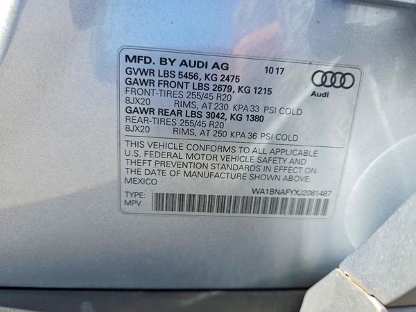 2018 AUDI Q5 quattro Premium Plus