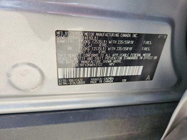 2019 TOYOTA RAV4 XLE Premium