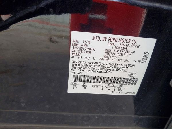 2019 FORD EDGE Titanium