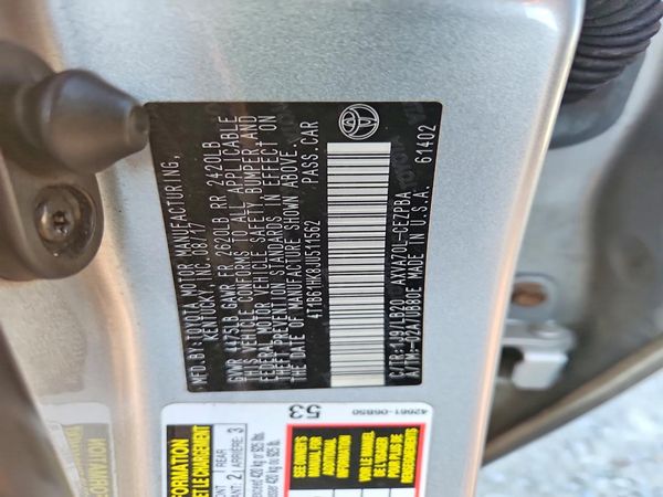 2018 TOYOTA CAMRY XSE