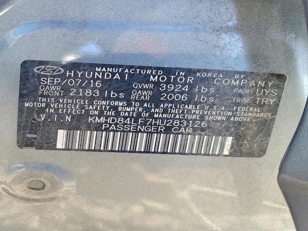 2017 HYUNDAI ELANTRA