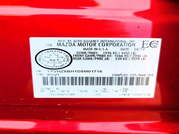 2013 MAZDA 6 Sport / GS