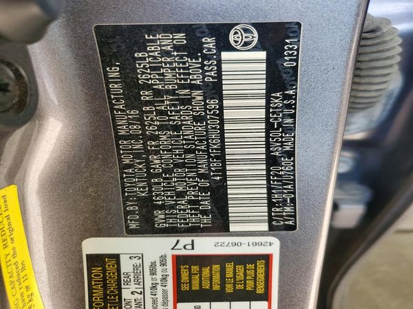 2017 TOYOTA CAMRY LE/SE/XLE/XSE