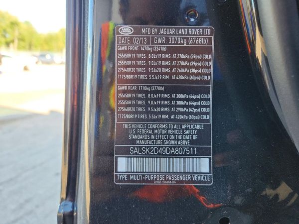 2013 LAND ROVER RANGEROVER HSE LUX — VINS