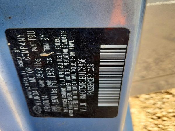 2014 HYUNDAI ACCENT 5DR GS / 4DR GLS — VINS
