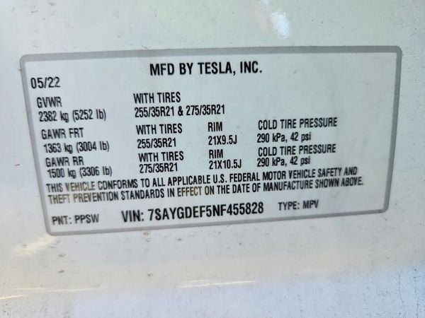 2022 TESLA MODEL Y