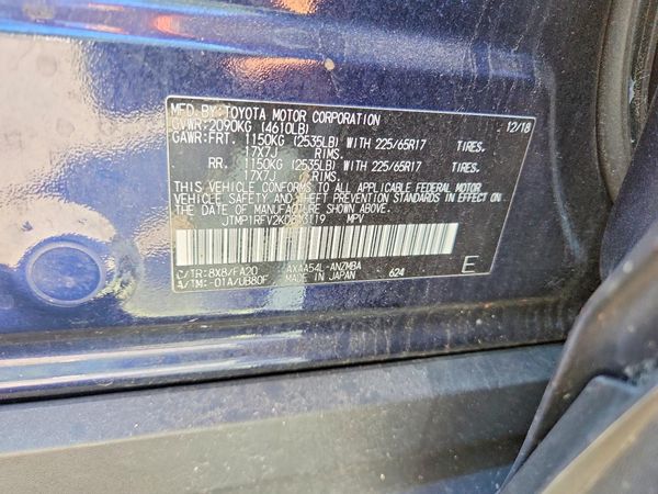 2019 TOYOTA RAV4 XLE / XLE Premium 4WD