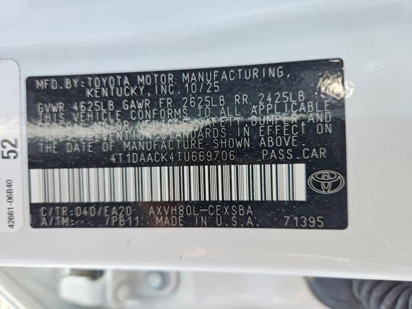 2026 TOYOTA CAMRY