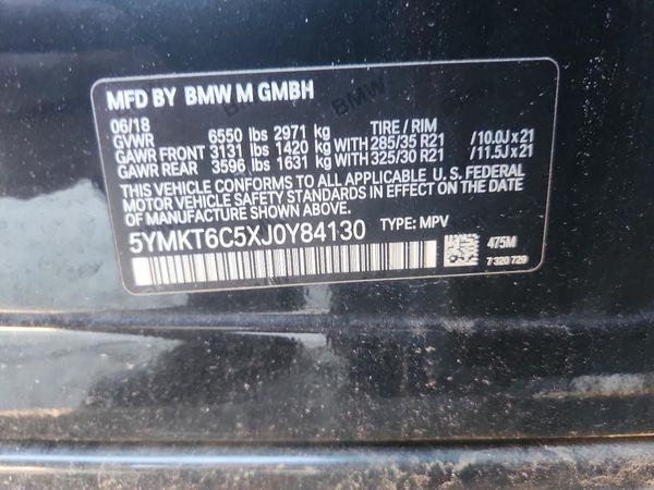 2018 BMW X5 X5 M — VINS