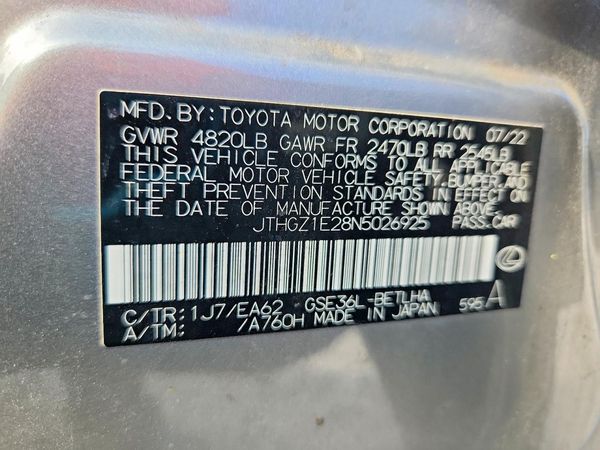 2022 LEXUS IS 350 F Sport