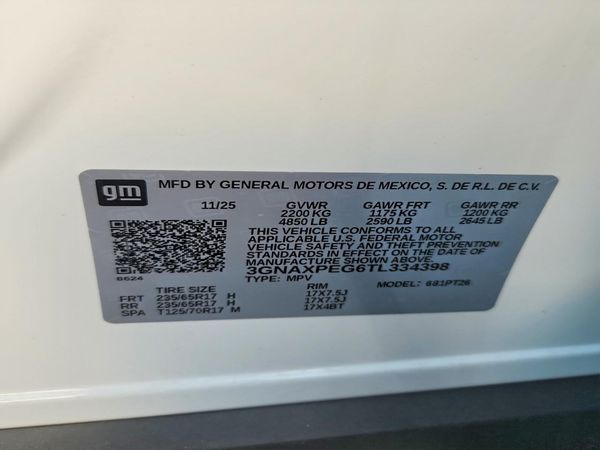 2026 CHEVROLET EQUINOX 2LT — VINS
