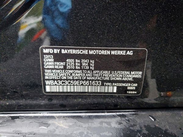 2014 BMW 320 — VINS