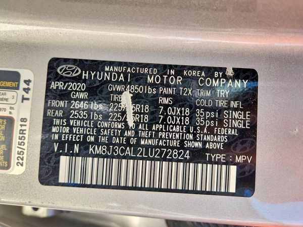 2020 HYUNDAI TUCSON