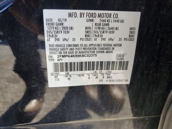 2019 FORD EDGE Titanium