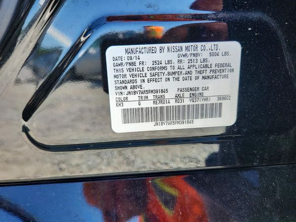 2015 INFINITI Q50 — VINS