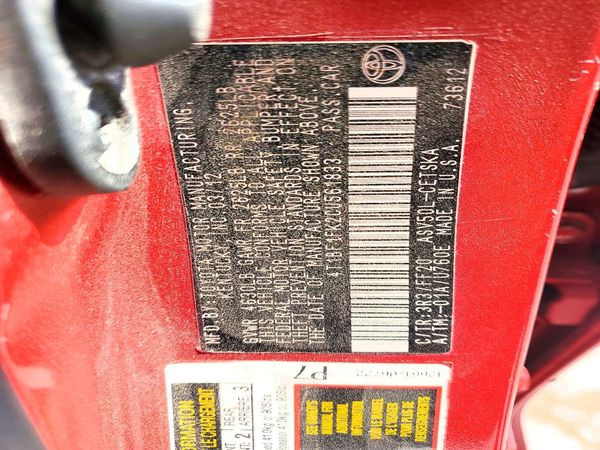 2012 TOYOTA CAMRY — VINS