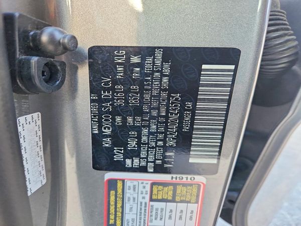 2022 KIA RIO LX, S