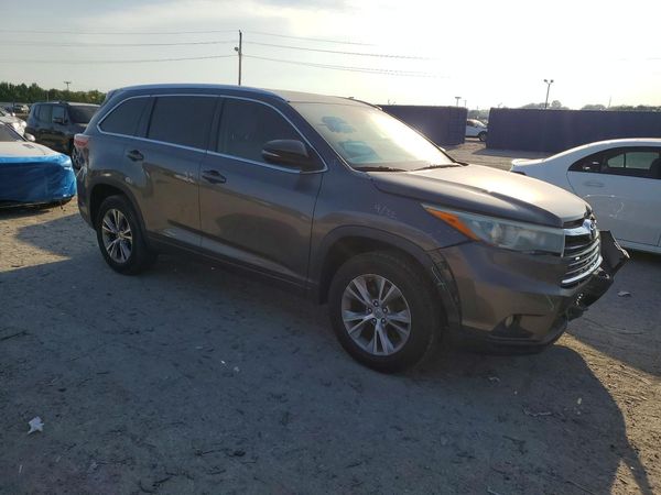 2015 TOYOTA HIGHLANDER — Passenger 3/4