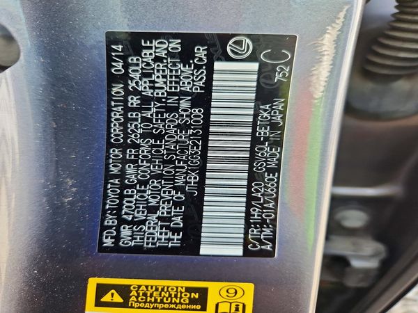 2014 LEXUS ES 350