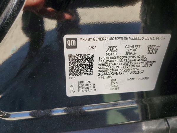 2023 CHEVROLET EQUINOX LS (1FL) — VINS