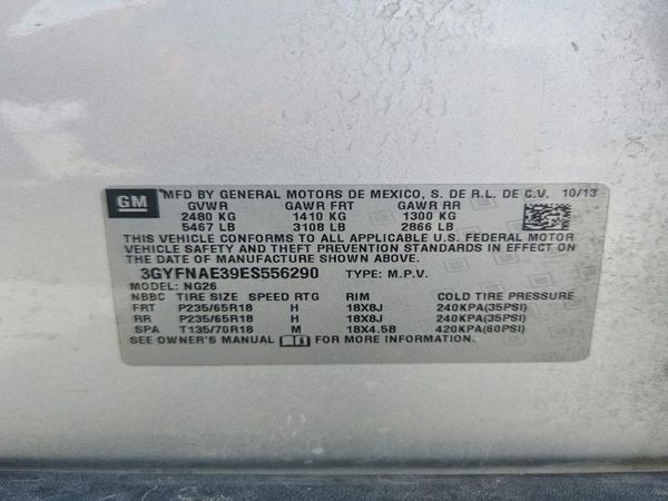 2014 CADILLAC SRX Standard