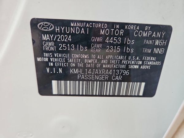 2024 HYUNDAI SONATA — VINS