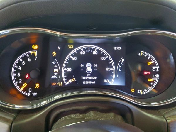 2016 JEEP GRAND CHEROKEE OVERLAND 4X4 — ODOM