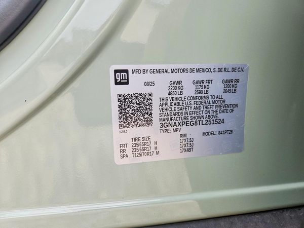 2026 CHEVROLET EQUINOX 2LT — VINS